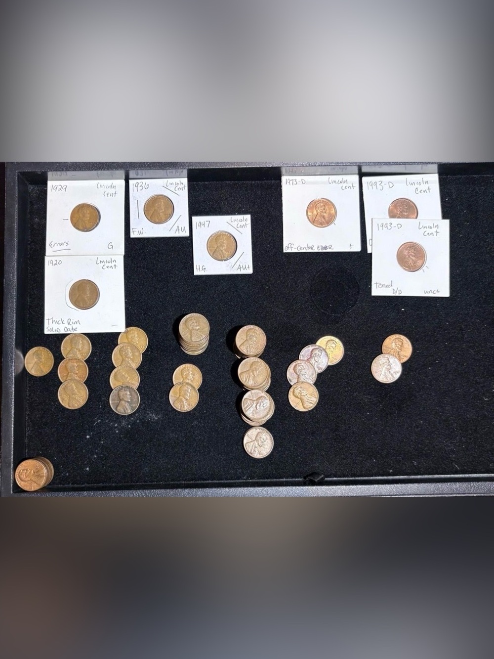 Lincoln Cent Collection with Error Coins - Hot Collection